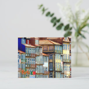 Riverside panorama of Porto city in Portugal Postcard