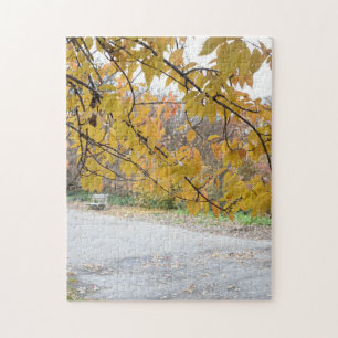 Riverside Park Fall Foliage New York Autumn NYC Jigsaw Puzzle