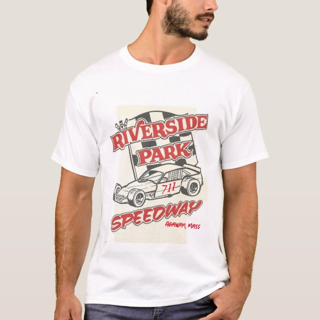Riverside Park Speedway Polverari RETRO 2 Sided T T-Shirt (Front)