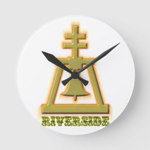 Riverside Raincross Round Clock