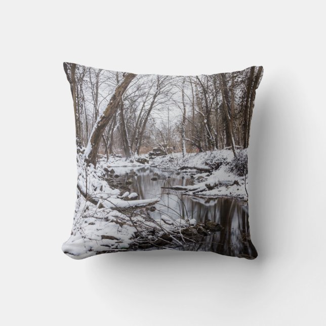 Riverside Snow Cushion (Front)