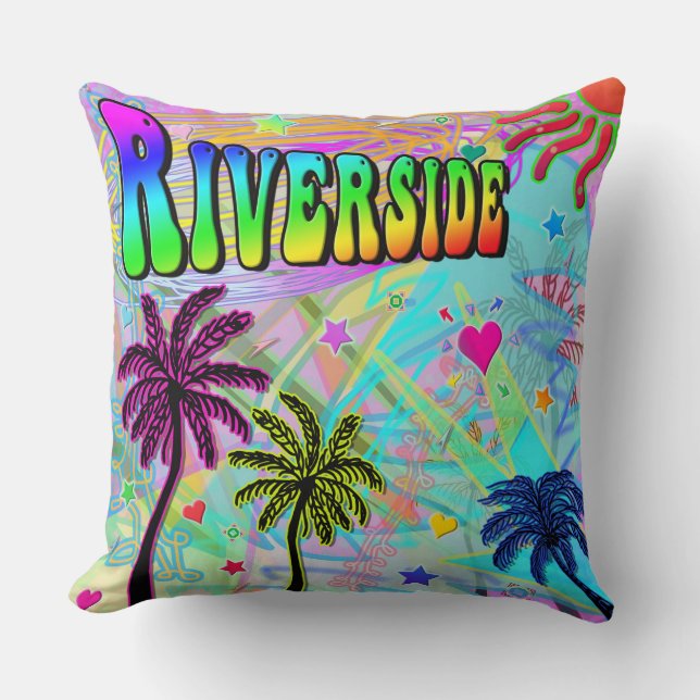 Riverside Vivid Romance Pillow (Front)