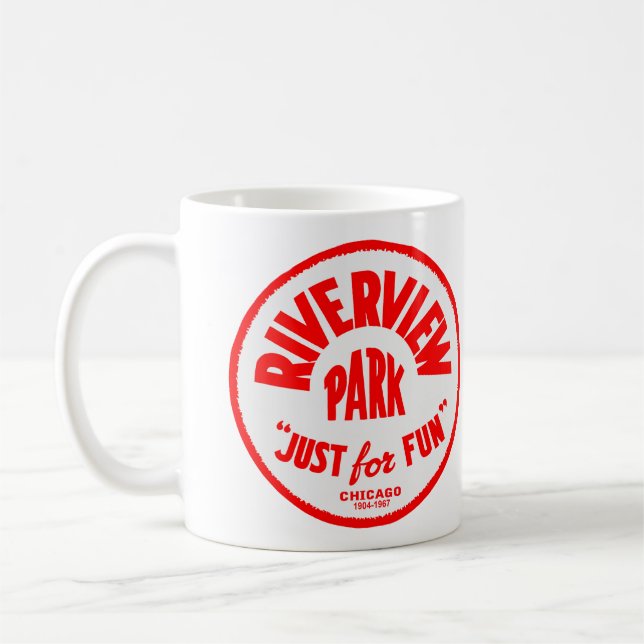 Riverview Amusement Park, Chicago, Illinois Coffee Mug (Left)
