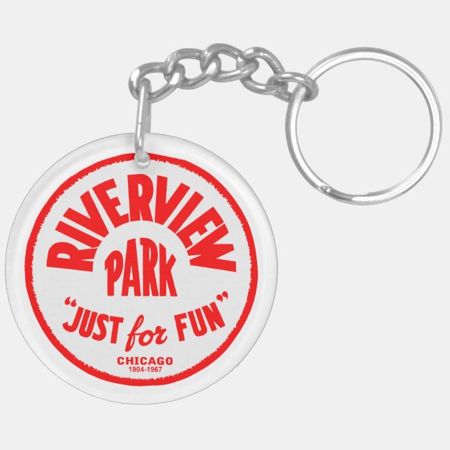 Riverview Amusement Park, Chicago, Illinois Key Ring (Back Left)
