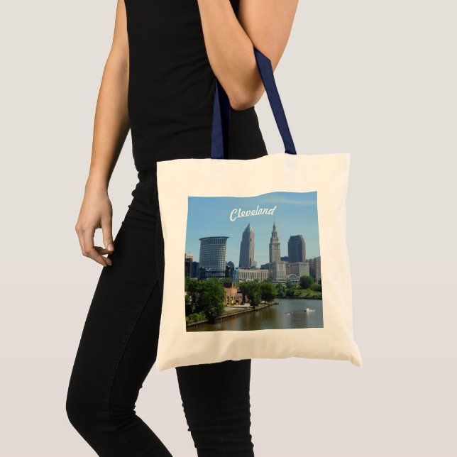 Riverview Cleveland Skyline Tote Bag (Front (Product))