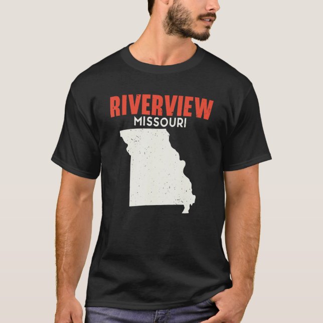 Riverview Missouri USA State America Travel Missou T-Shirt (Front)
