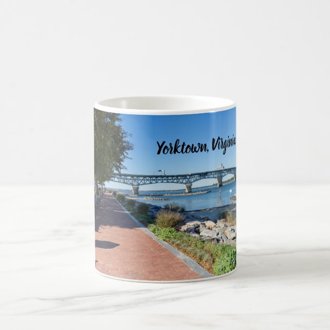 Riverwalk Landing in Yorktown Virginia Coffee Mug (Center)