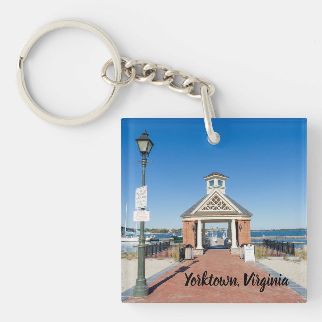 Riverwalk Landing in Yorktown Virginia Key Ring (Front)