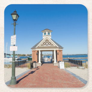 Riverwalk Landing in Yorktown Virginia Square Paper Coaster
