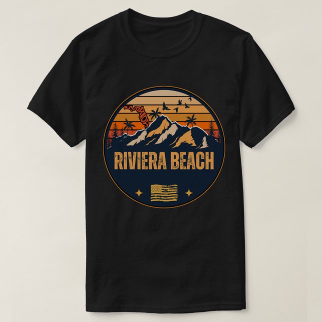 Riviera Beach, Florida  T-Shirt (Design Front)