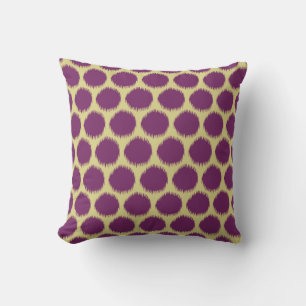 Riviera Magenta Resort Moods Ikat Dots Cushion