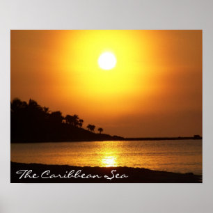 Riviera Maya Cancun Mexico Caribbean Sea at Dawn Poster