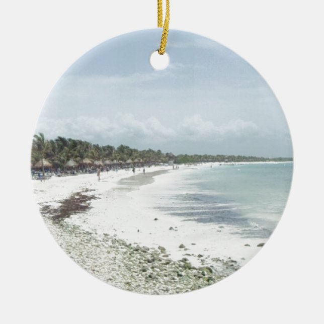 Riviera Maya Ceramic Ornament (Front)