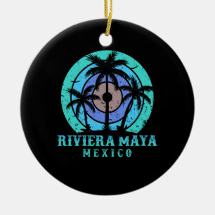 Riviera Maya Mexico Ceramic Ornament