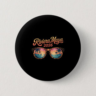 Riviera Maya Mexico Family Trip Friends Group Vaca 6 Cm Round Badge