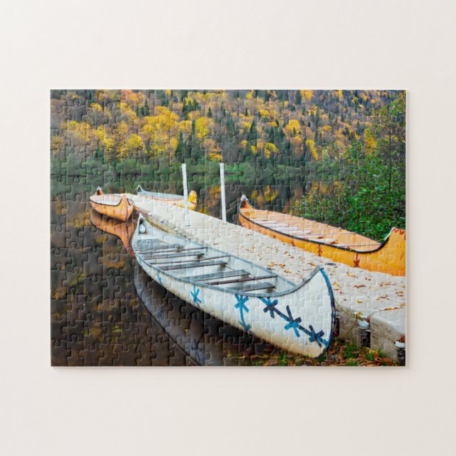 Rivière Jacques-Cartier | Rabaskas Dock Jigsaw Puzzle (Horizontal)