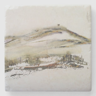 Rivington pike Horwich Watercolour Stone Coaster