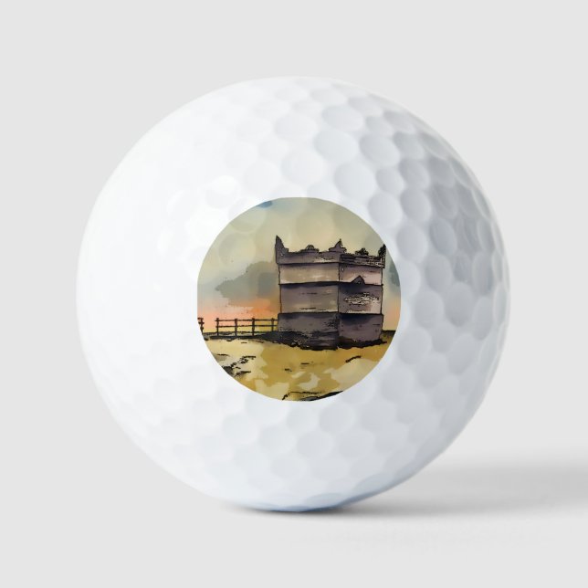 Rivington Pike Lookout Tower Golf Balls (Front)