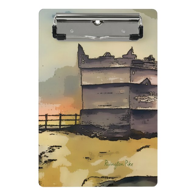 Rivington Pike Lookout Tower Mini Clipboard (Front)