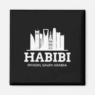 Riyadh Habibi Love Saudi Arabia Vacation Souvenir Magnet