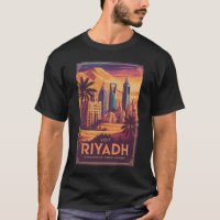 Riyadh Saudi Arabia Desert Illustration Travel Art