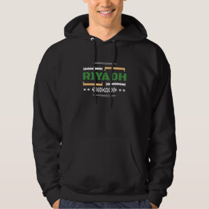 Riyadh Saudi Arabia Modern Typography TravelDesign Hoodie