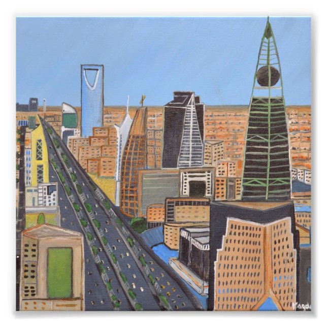 Riyadh, Saudi Arabia print  (Front)