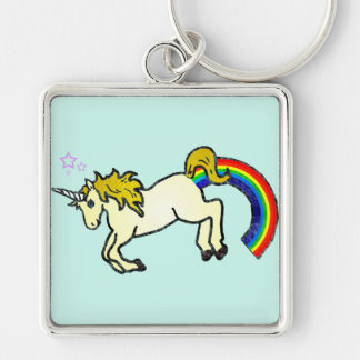 Riyah-Li Designs Rainbow Pooping Unicorn Key Ring
