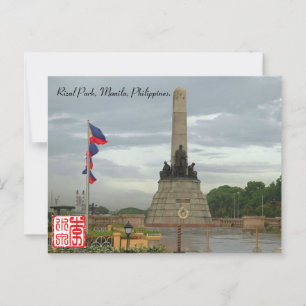 Rizal Park, Manila, Philppines Post Card. Postcard