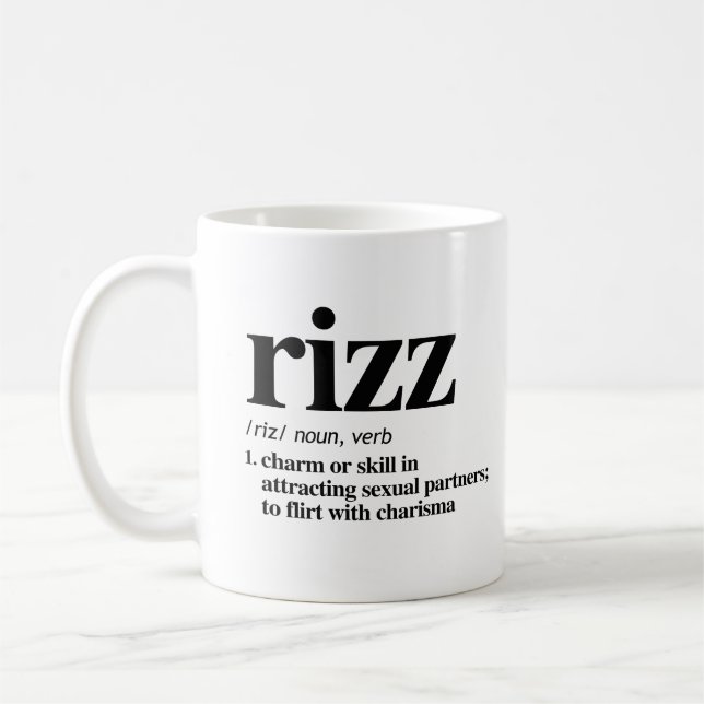 Rizz Definition Coffee Mug (Left)