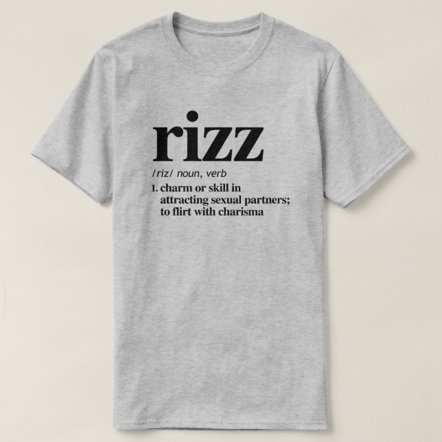 Rizz Definition T-Shirt (Design Front)
