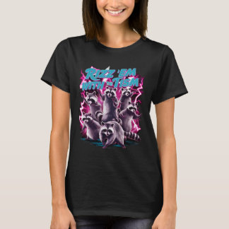 Rizz Em With The Tism Funny Meme Team Racoon Auti T-Shirt