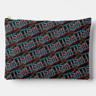 Rizz Em With The Tism Meme Autism Funny Racoon Accessory Pouch