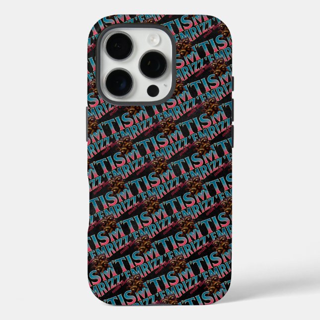 Rizz Em With The Tism Meme Autism Funny Racoon Case-Mate iPhone Case (Back)