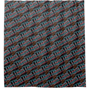 Rizz Em With The Tism Meme Autism Funny Racoon Shower Curtain