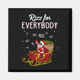 Rizz For Everybody Merry Rizzmas Teens Kids Funny Magnet