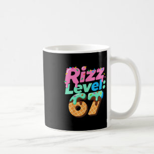 Rizz Level 67 Meme Shirt Ice Cream Drip Meme Six S Coffee Mug