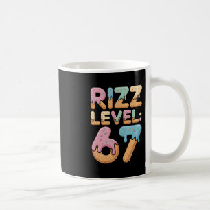 Rizz Level 67 Meme Shirt Ice Cream Drip Meme Six S Coffee Mug