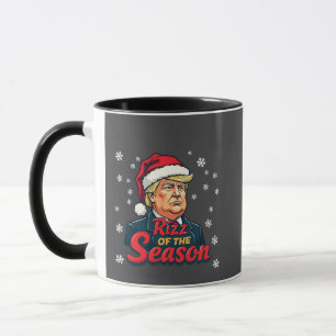 Rizz of The Season Funny Trump Christmas Santa Mug