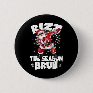 Rizz The Season Bruh Christmas Rizzmas Santa Claus 6 Cm Round Badge