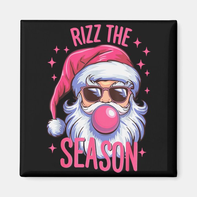 Rizz The Season Funny Christmas Pajamas Rizzler Sa Magnet (Front)