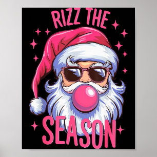 Rizz The Season Funny Christmas Pajamas Rizzler Sa Poster