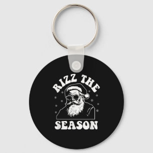 Rizz The Season Funny Christmas Rizzmas Santa Clau Key Ring