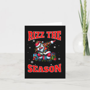 Rizz The Season Funny Middle School Gen Alpha Chri Card