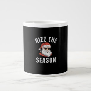 Rizz The Season Funny Santa Merry Rizzmas Rizzler  Large Coffee Mug