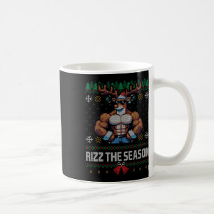 Rizz The Season Reindeer Sigma Male Skibidi Christ Coffee Mug