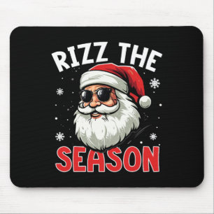 Rizz The Season Santa Claus Rizzmas Funny Boys Chr Mouse Pad