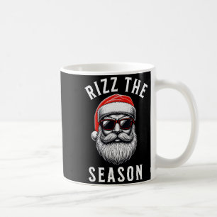 Rizz The Season Silly Christmas Funny Santa Men Te Coffee Mug
