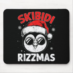 Rizz The Season Skibidi Rizzmas Funny Christmas Pe Mouse Pad
