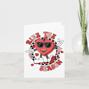 Rizz The Season Valentine Dancing Heart Valentine Card